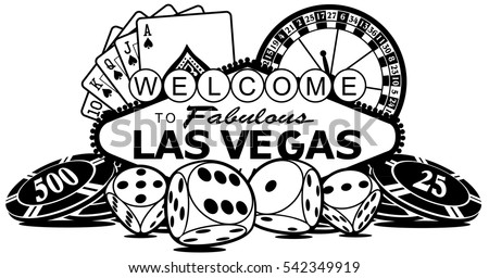 Immagine vettoriale a tema Welcome Las Vegas (royalty free) 542349919