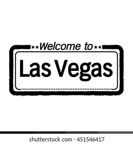 Welcome to Las Vegas City illustration design