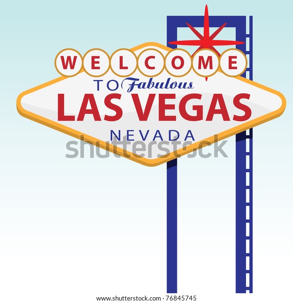 Welcome Las Vegas Sign Stock Vector (Royalty Free) 76845745 | Shutterstock