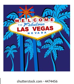 welcome to Las Vegas sign vector