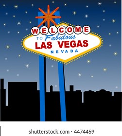 welcome to Las Vegas sign vector