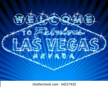 Welcome To Las Vegas stars shinning sign