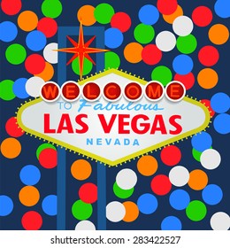 Welcome to Las Vegas Vector Neon Sign