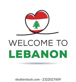 Welcome to Lebanon, Vector Illustration.