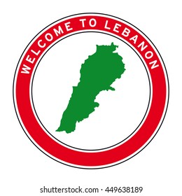 Welcome to Lebanon vector logo