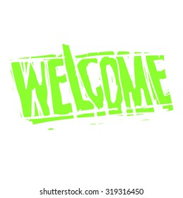 welcome - lettering