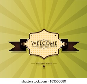 Welcome lettering design