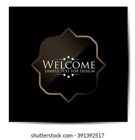 Welcome lettering design