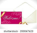 welcome lettering - vector eps10