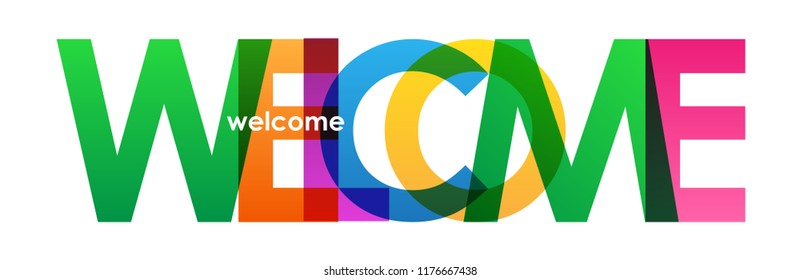 WELCOME letters banner