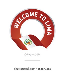 Welcome to Lima Peru flag logo icon