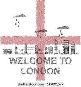 welcome to london vector