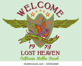 welcome lost heaven vector art