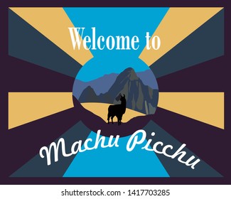 Welcome to Machu Picchu banner