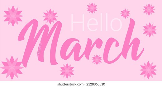 Welcome March.a Background Design To Welcome March