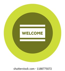 Welcome Mat Vector Icon