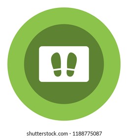 welcome mat vector icon