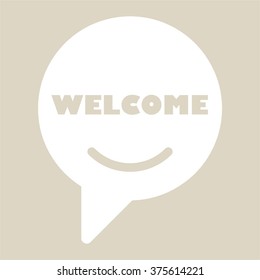 WELCOME Message bubble