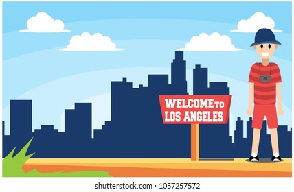 welcome to miami with love, vector illustration