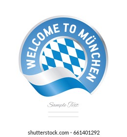 Welcome to Munchen Bavaria Germany flag logo icon