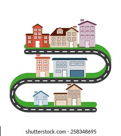 welcome neighborhood design, vector illustration eps10 graphic 