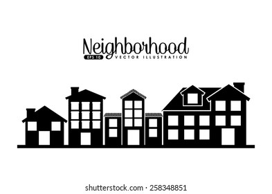 Welcome Neighborhood Design, Vector Illustration Eps10 Graphic 