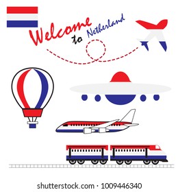 Welcome to netherland. Vector illustration.