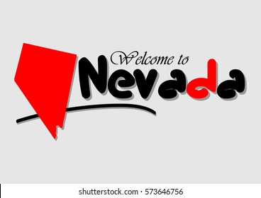 Welcome to Nevada, Vector illustration Design