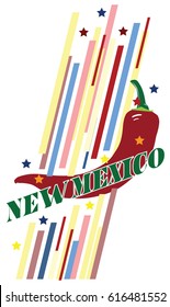 Welcome to New Mexico, creative banner for use in design.