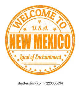 Welcome to New Mexico grunge rubber stamp on white background, vector illustration