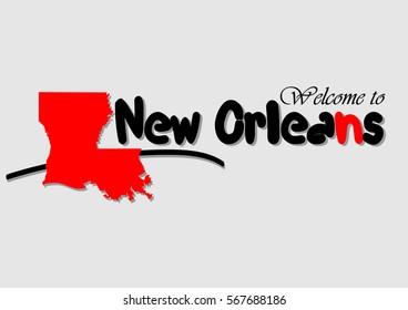 Welcome to New Orleans, Vector Design