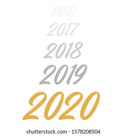 Welcome New Year 2020 Vector