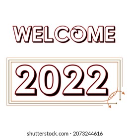 Begrüßung des neuen Jahres 2022 kreative bunte rote und schwarze Text.eps
