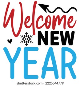 Neujahrsvektordatei begrüßen