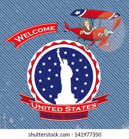 Welcome to New York City. Vector illustration