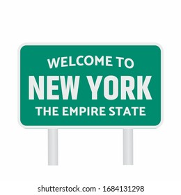 Welcome to new york sign. Vector illustration.