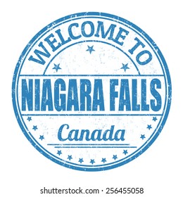 Welcome to Niagara Falls grunge rubber stamp on white background, vector illustration