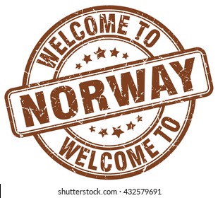 welcome to Norway. stamp