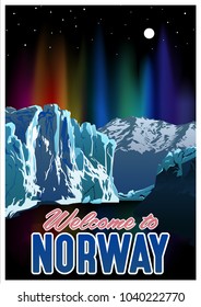 Welcome to Norway Travel Poster