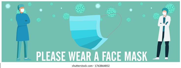Welcome now open keep social distance and use face mask. Vector.Welcome we're open.Can be used for businesses to show they are still open during the coronavirus pandemic.