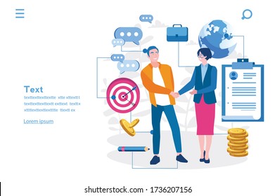 Welcome on board, getting job, hiring. recruitment. Vector illustration for web banner, infographics, mobile. getting work