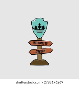 Welcome to Oregon State Address Sign Perfect for print, apparel, etc