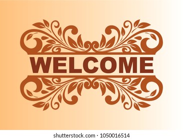 Welcome ornament - vectorial design