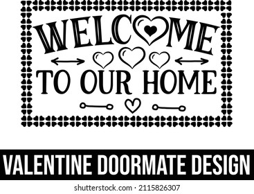 welcome to our home doormat design