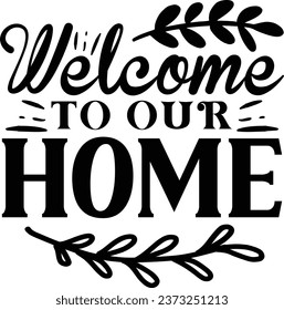 Welcome to our home Doormat design
