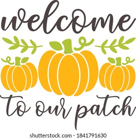 Welcome to our patch vector design, pumpkin vector illustration