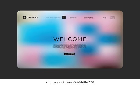 Bem-vindo ao nosso site com um design moderno e um fundo gradiente vibrante para uma aparência profissional