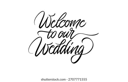 Welcome to our Wedding Calligraphy Vector Romantic Brush Hand Lettering