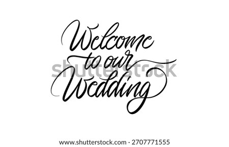 Welcome to our Wedding Calligraphy Vector Romantic Brush Hand Lettering