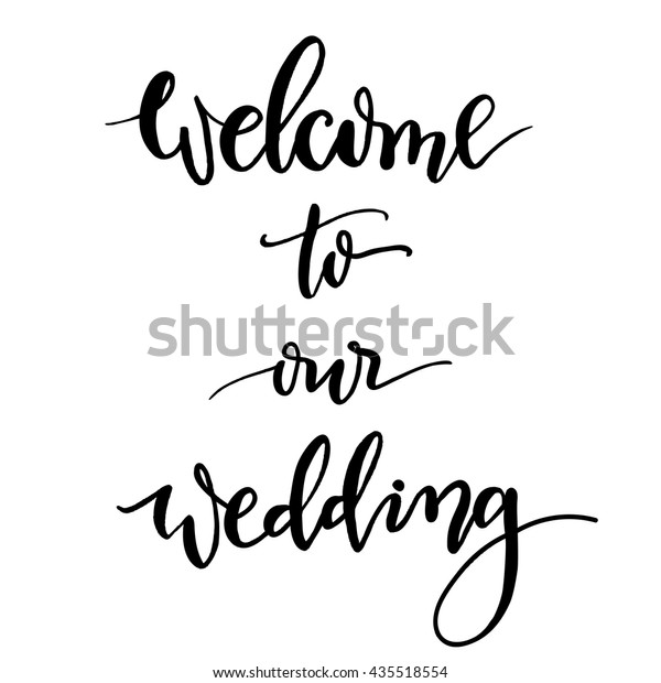 結婚式の手書きと書のベクター画像へようこそ 結婚式の飾り文字 のベクター画像素材 ロイヤリティフリー